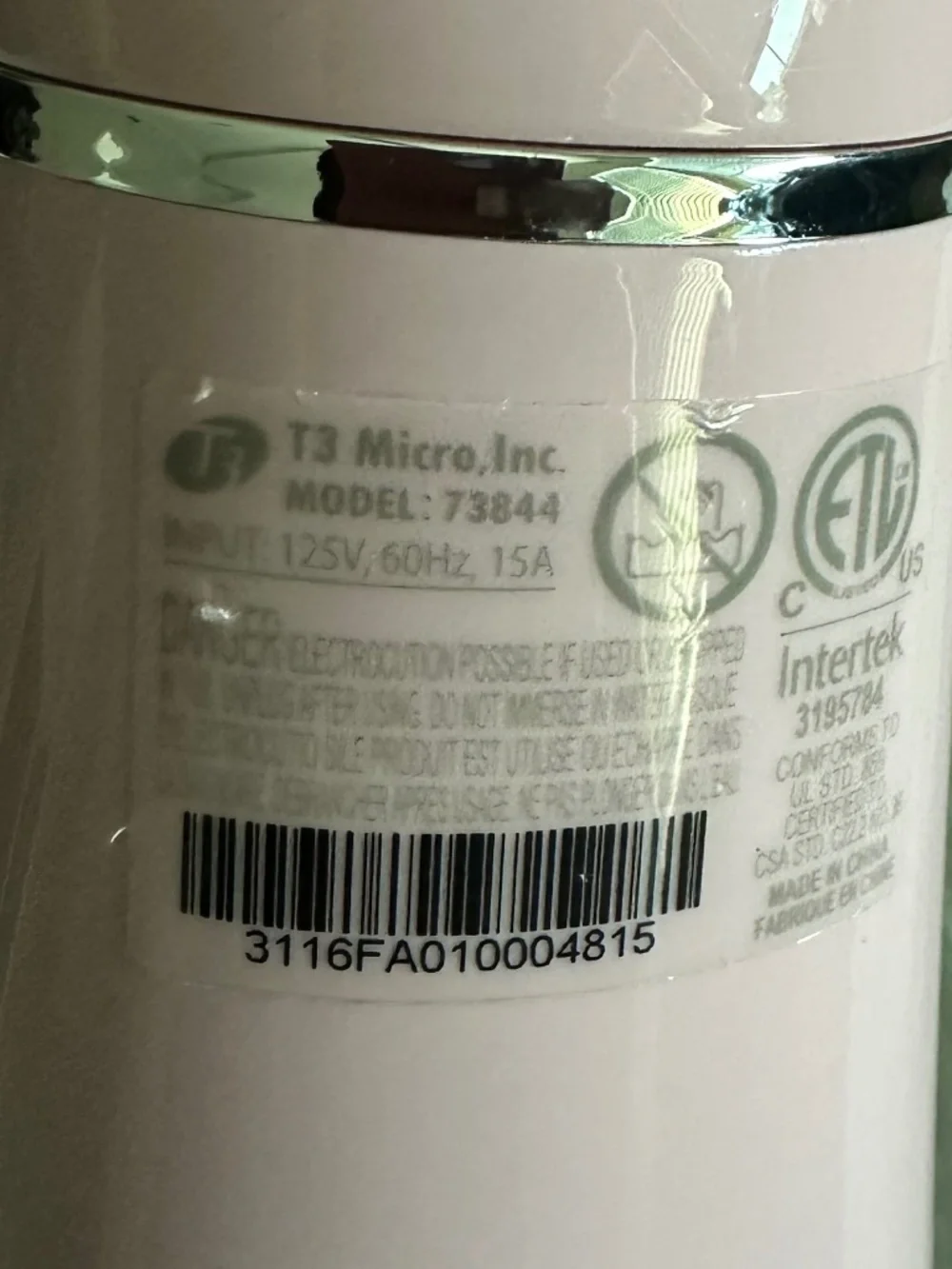 T3 hair dryer